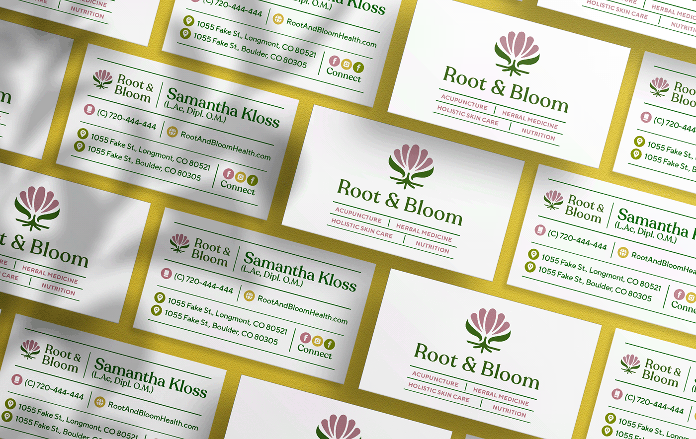 Root & Bloom business cards