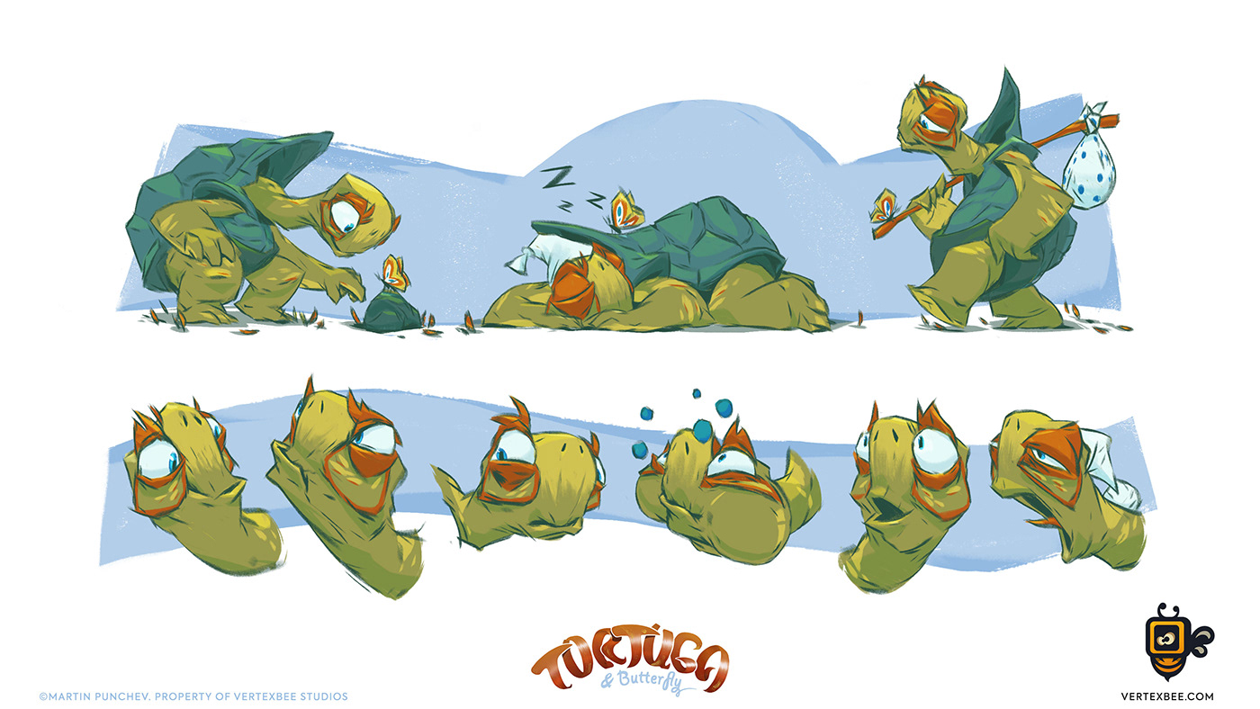 Character Turtle tortoise tortuga cartoon stylized book cover children storybook