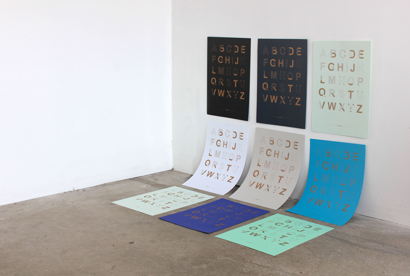 poster alphabet Typeface risography gold colour setdesign Riso print Layout kids geometric pattern metallic Playful