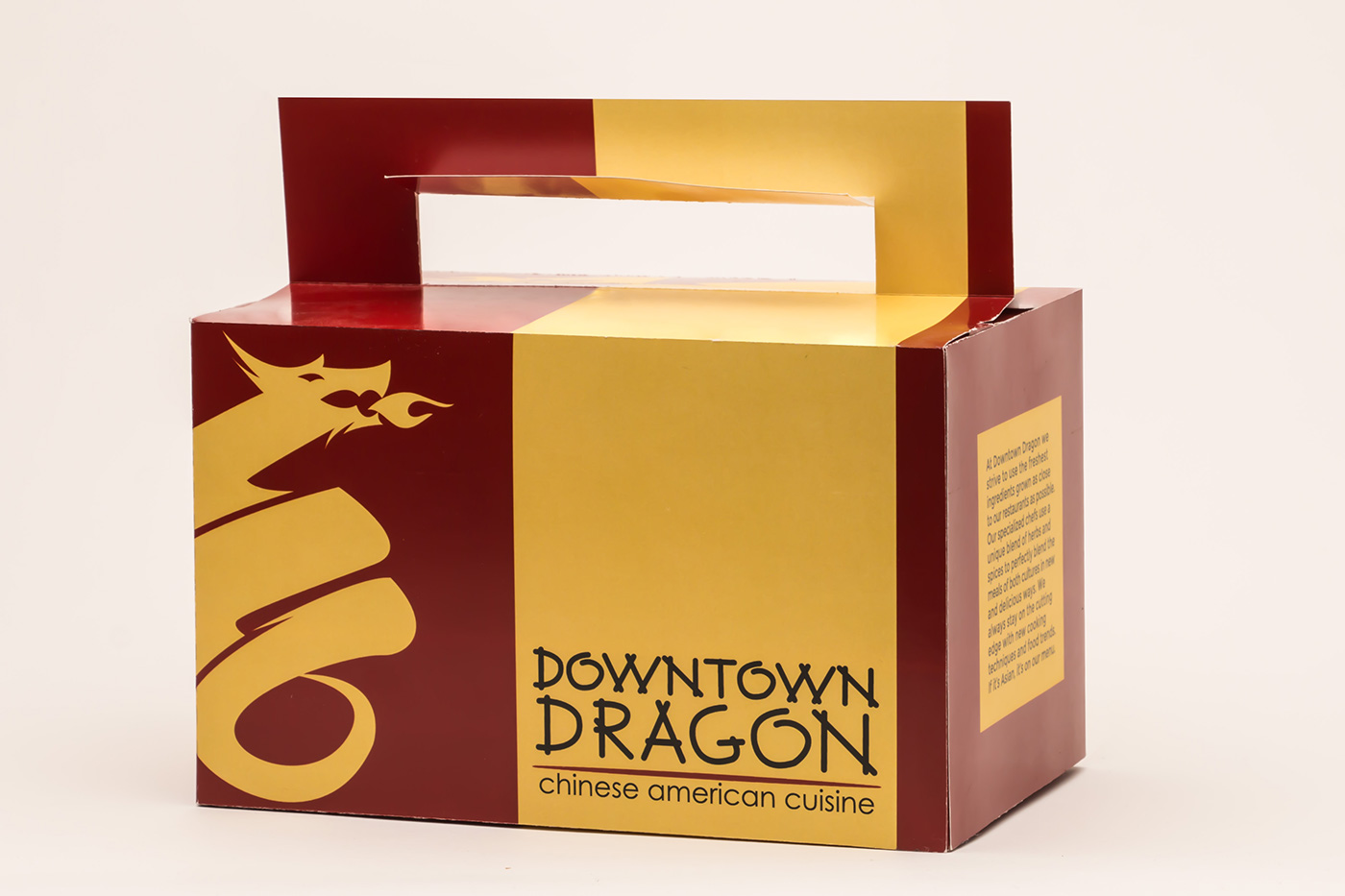 package chinese restaurant pattern box american dragon asian