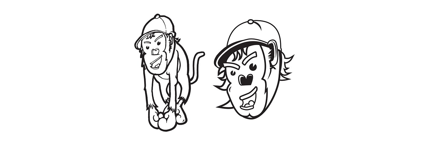 Cheeky Monkey ILLUSTRATION  Drawing  character development