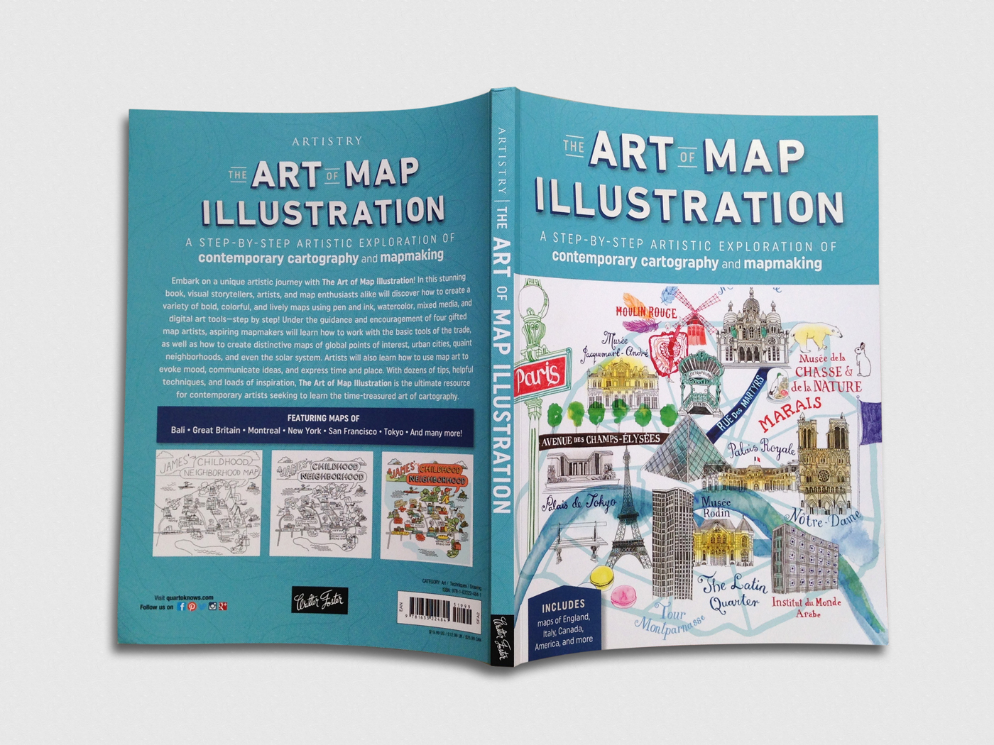 ILLUSTRATION  maps Illustrator cartography Lake Garda bali france design