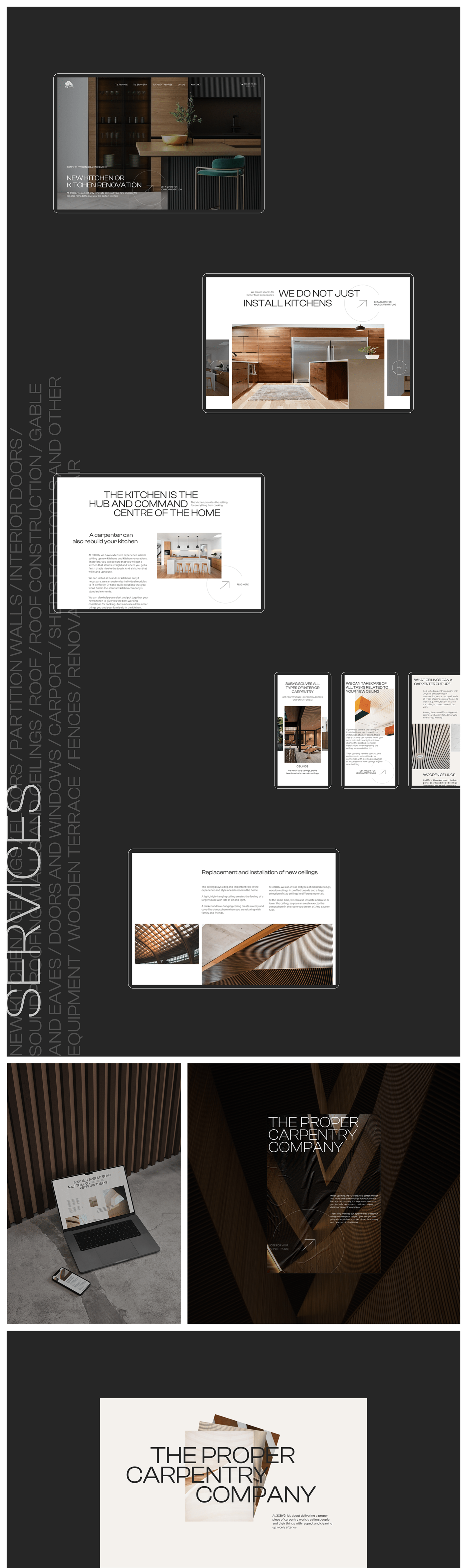 Website Web Design  user experience user interface corporate business UI/UX landing page renovation interior design 