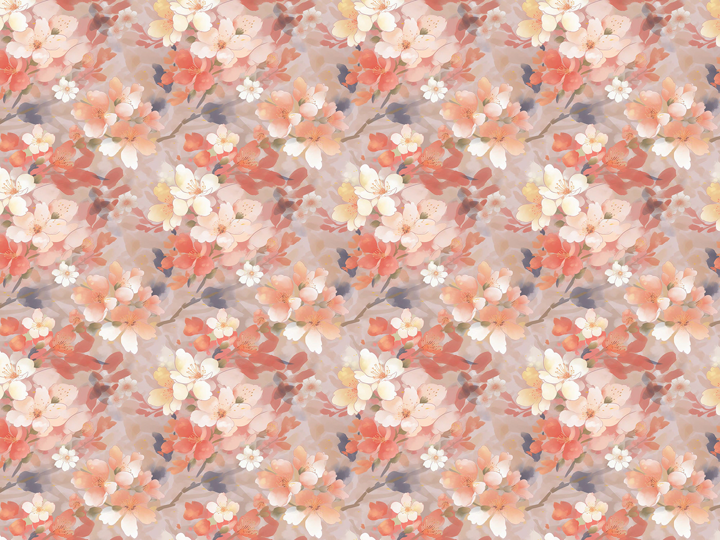 floral flower pattern seamless watercolor