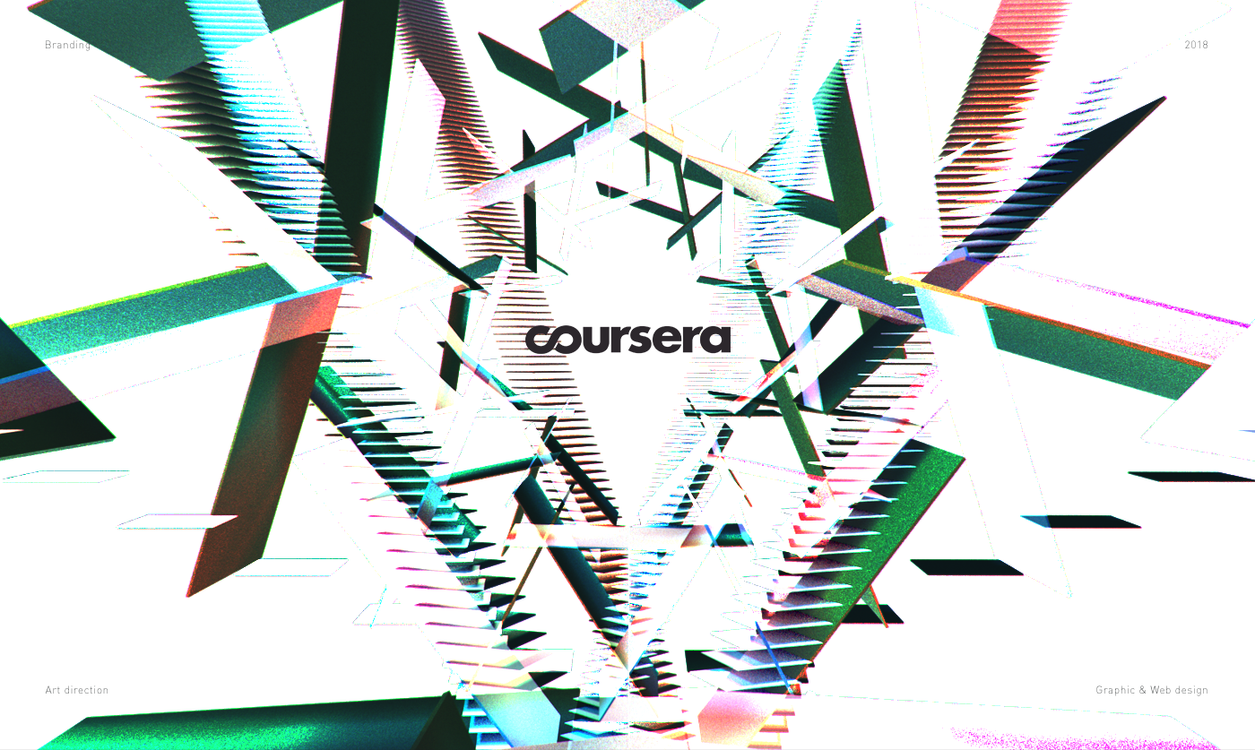 Coursera concept redesign Web UI visual 3D interaction Education course