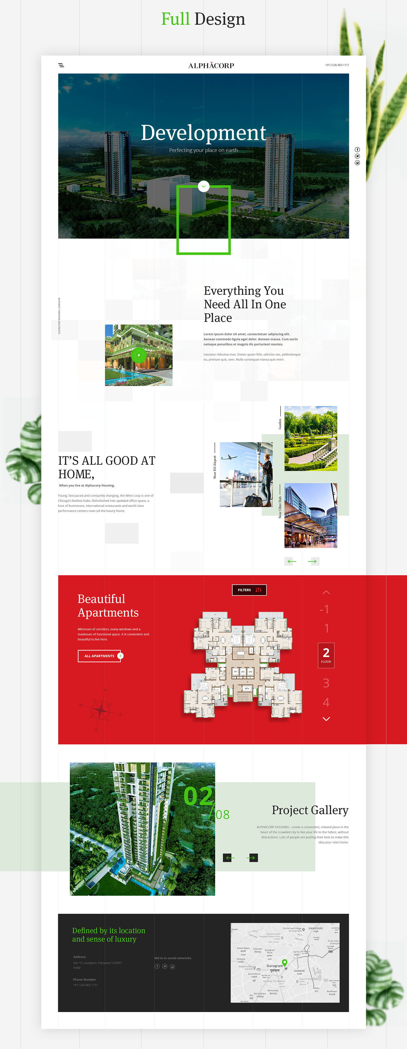UI ux Webdesign real estate concept mobile Responsive web interface interaction