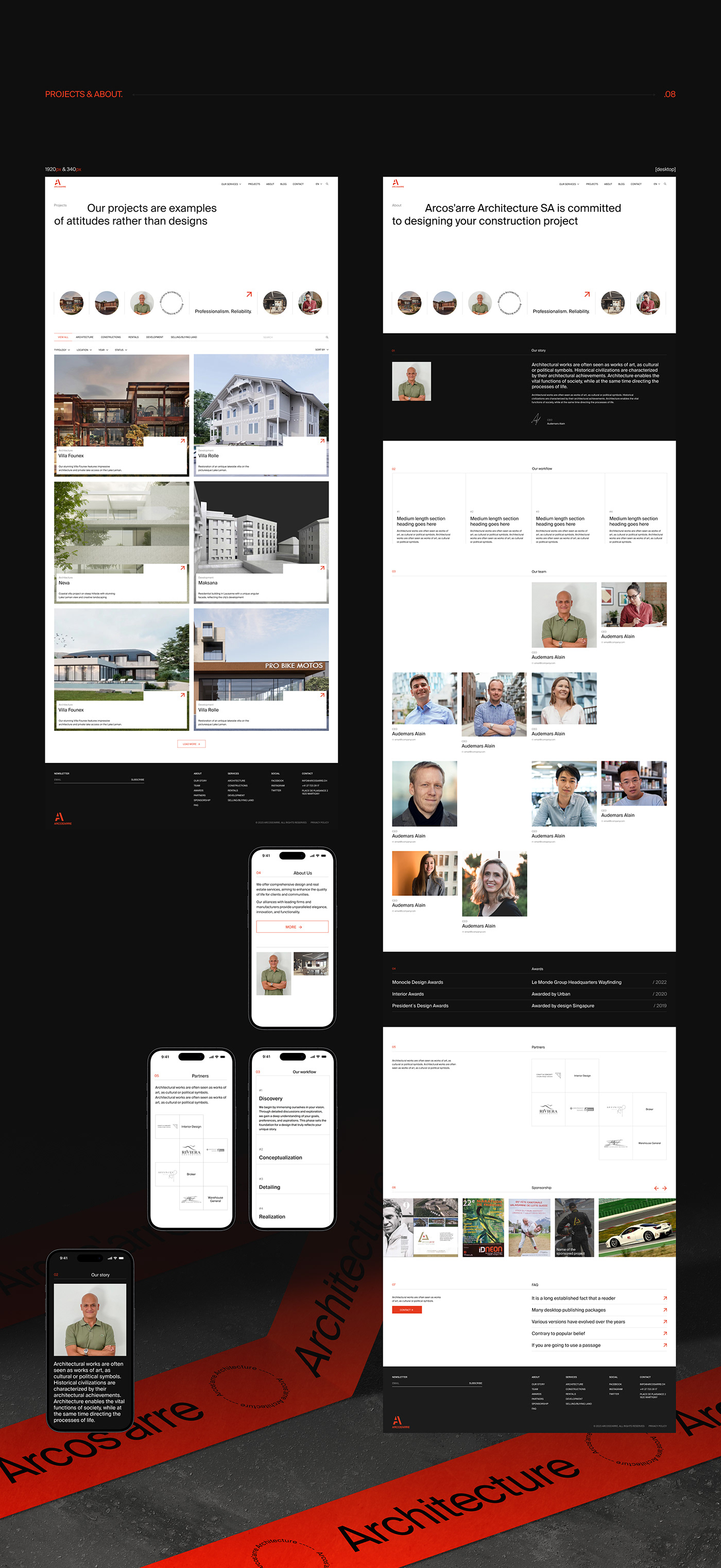 ux/ui Figma Website Web Design  Webflow web development  Website Design architecture design Architecture website Real Estate Website