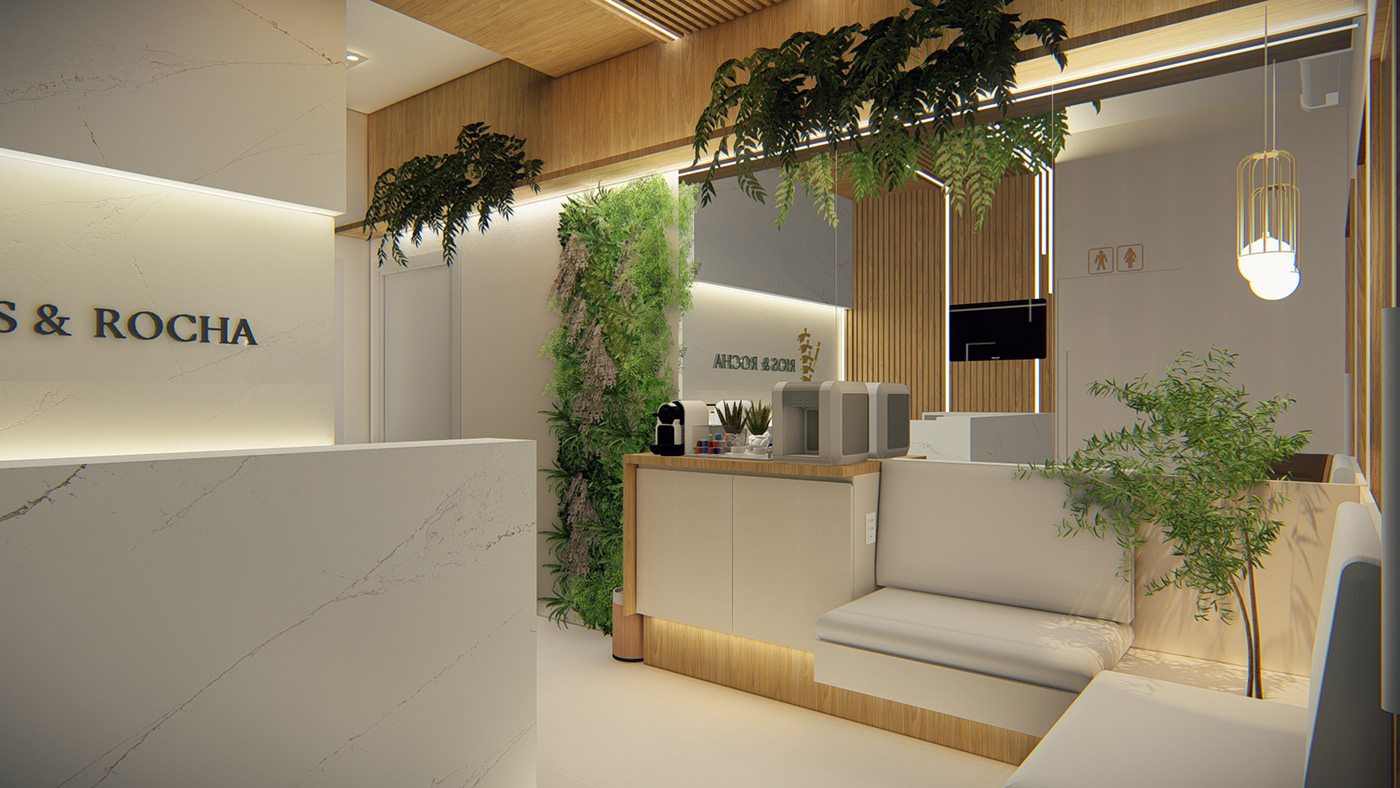 arquitectura ARQUITETURA reforma clinica medical clinic Health interior design  Render 3D