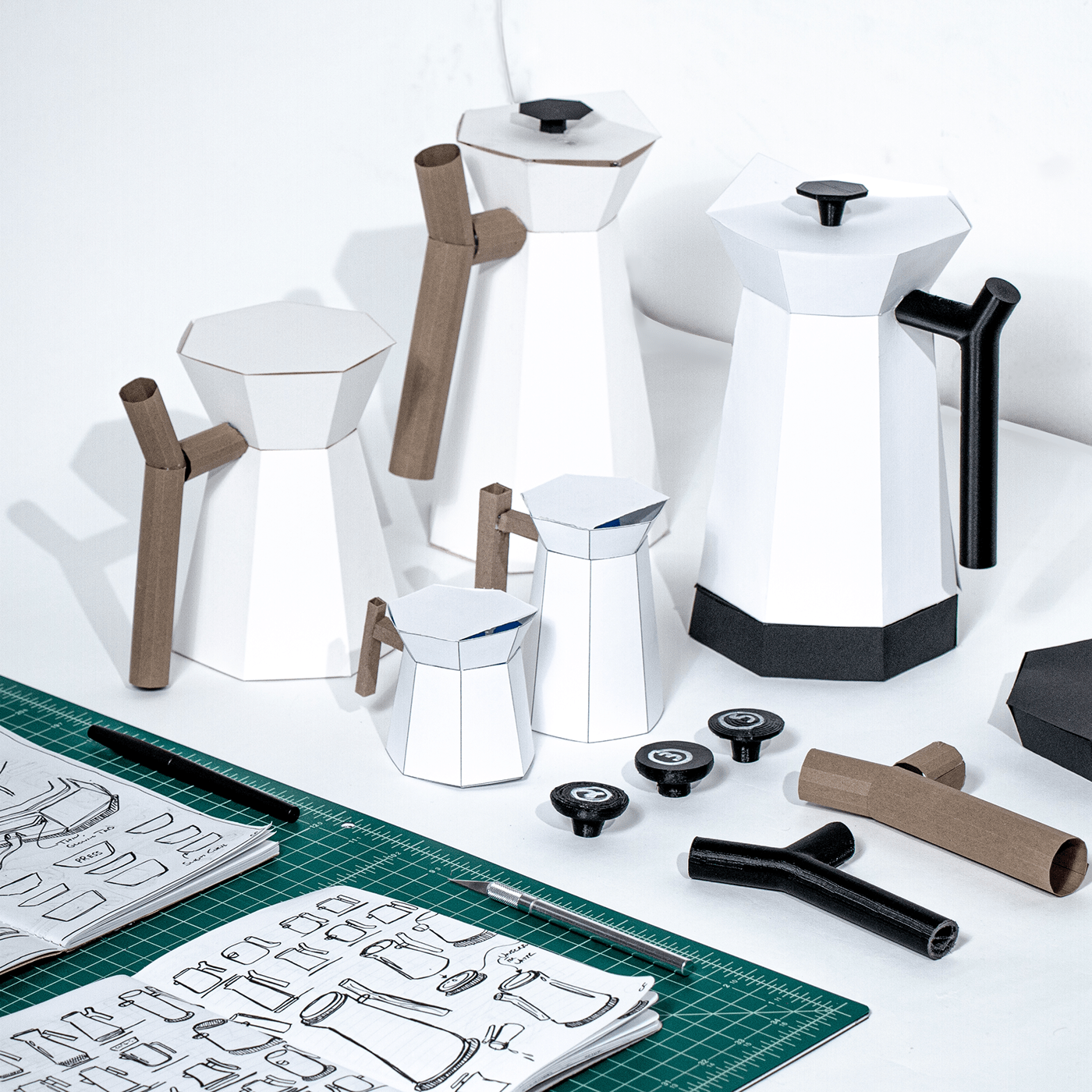 Applience   AR chris chris ference industrial design  kettle design paper modeling Prototyping rendering vr