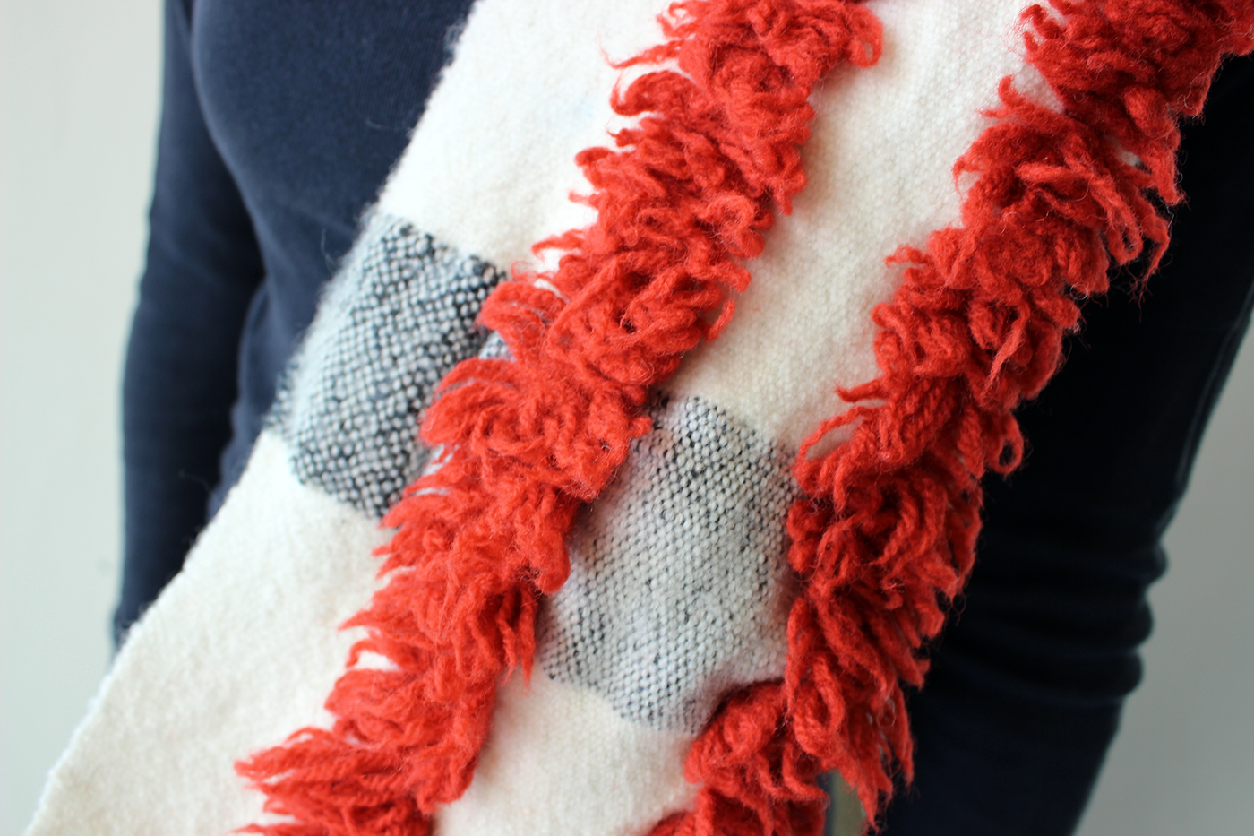 weaving scarf wool felt