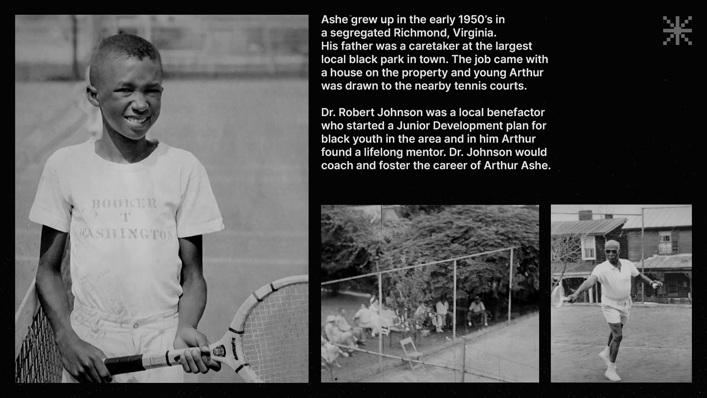 analog photography tennis mixed media 2D Animation healthcare black and white us open arthur ashe Bullet time Civil Rights