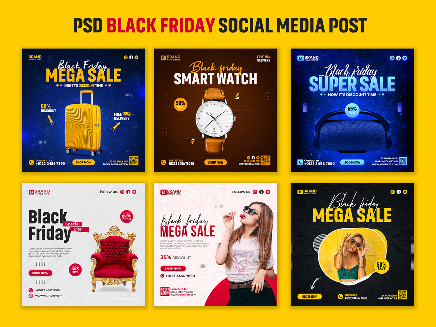 Black Friday black friday sale black friday flyer Social media post social media post Graphic Designer marketing   ads designer