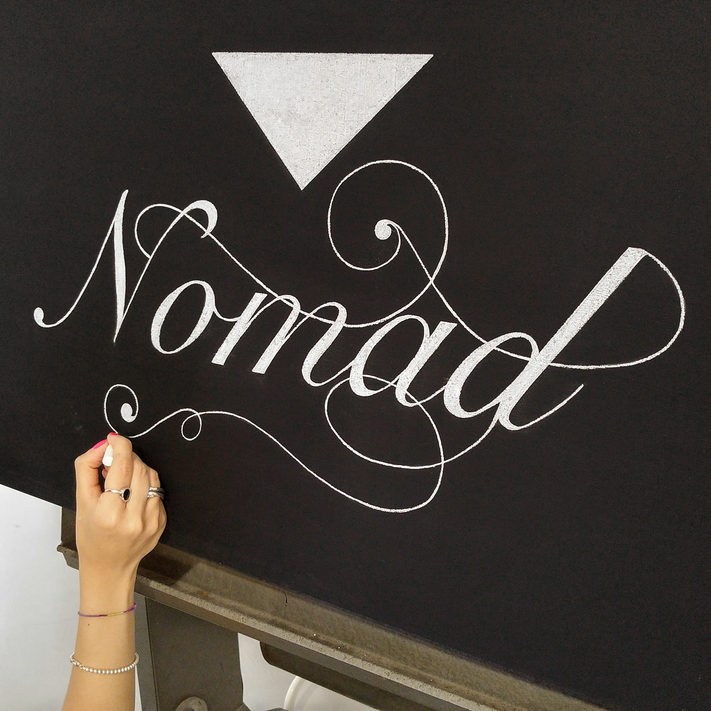 Chalkboard lettering type typography   branding  craft handmade chalk