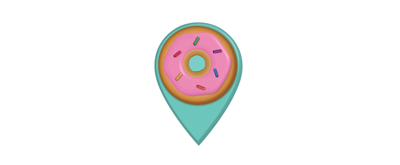 UI ux app design Application Design Mobile app Donuts ILLUSTRATION 