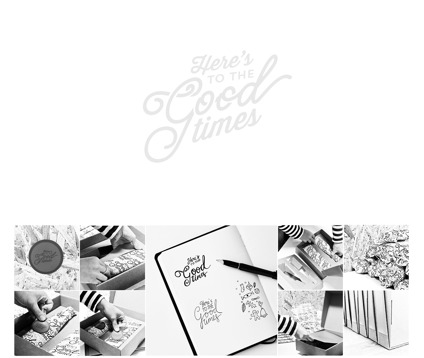 Christmas xmas gift Client Gift icons Handlettering typographic