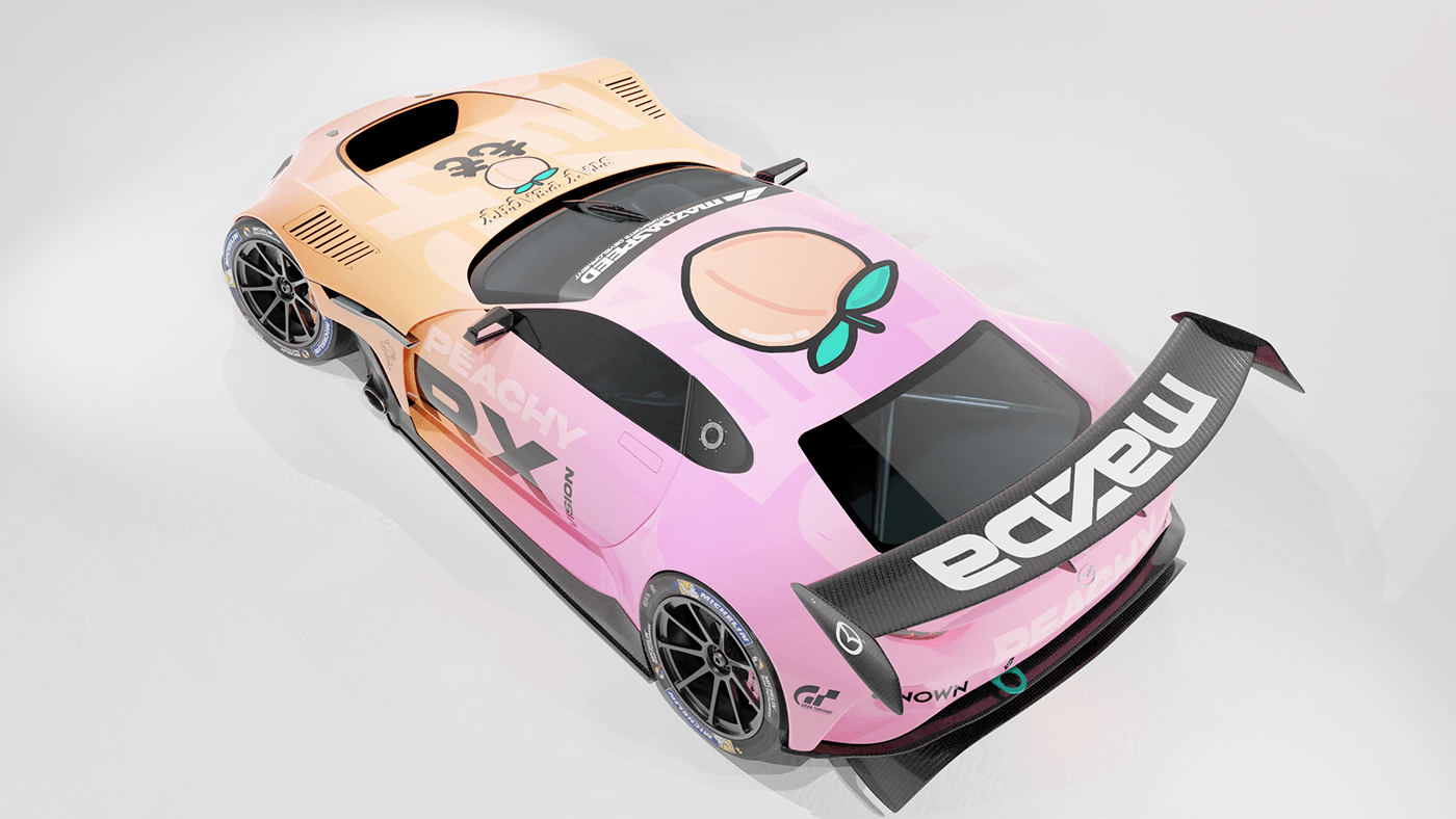 Vehicle car automotive   3D CGI Livery design concept race car Motorsport
