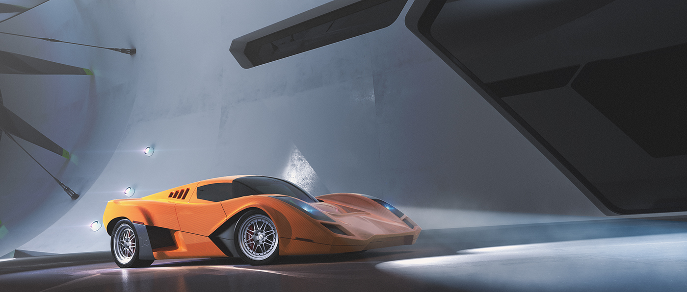 rendering supercar automotive   design