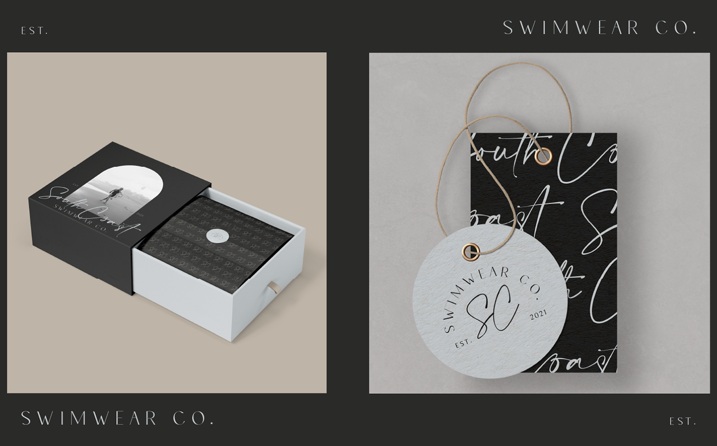 branding  graphicdesign logodesign Packaging packagingdesign passionproject Socialmedia swimwear swimwearbrand