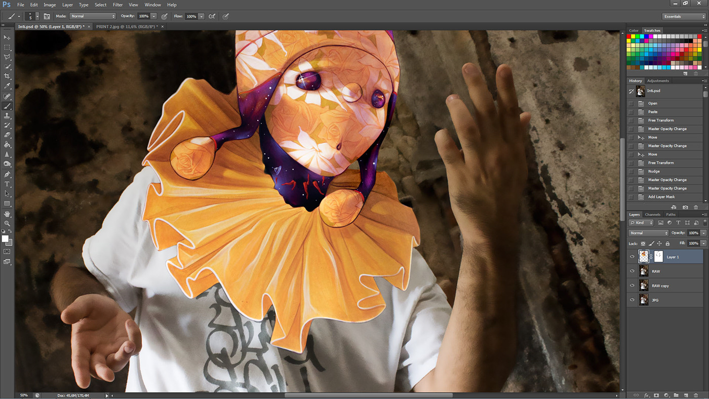 symbiosis artists work in progress wip photoshop photocomposition Character portrait Pincho android dave inocuo thesign dulk suso33