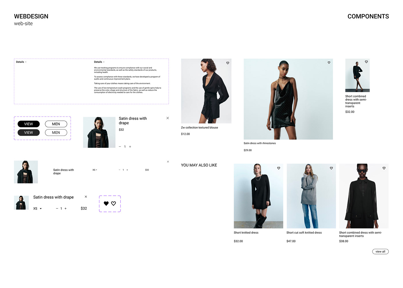 design Figma store shop e-Commerce website Web Design  user interface clothes Website