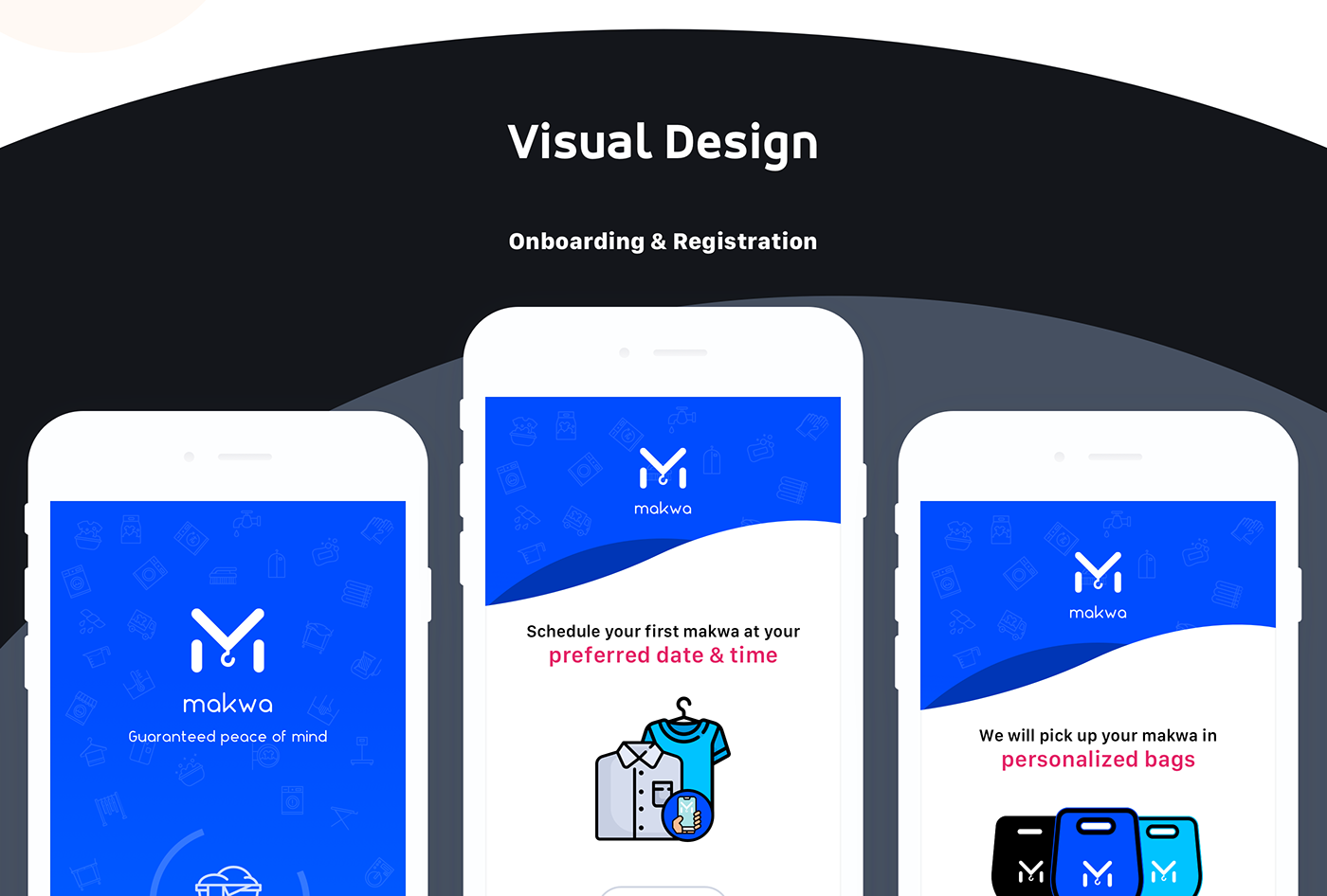 blue laundry Mobile Application product design  prototype ui design User research UX design visual design wireframes