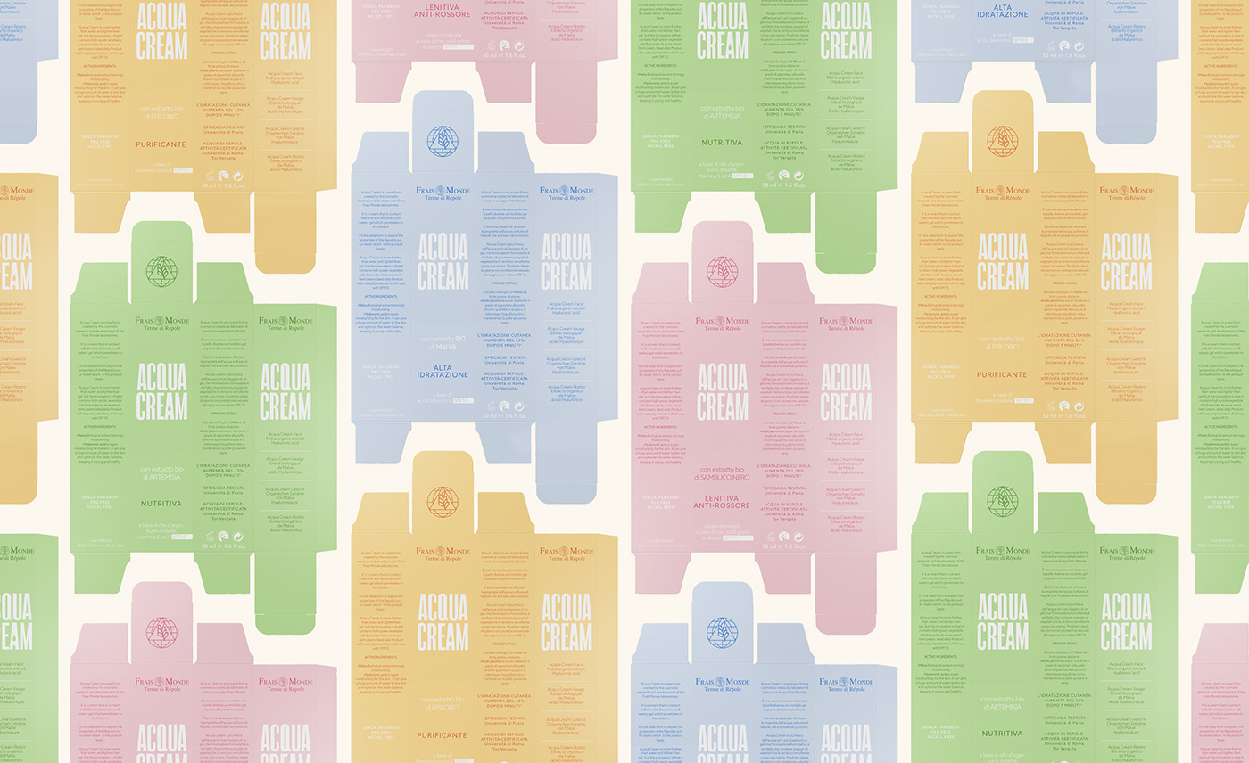 acqua beauty branding  cosmetics cream logo Packaging