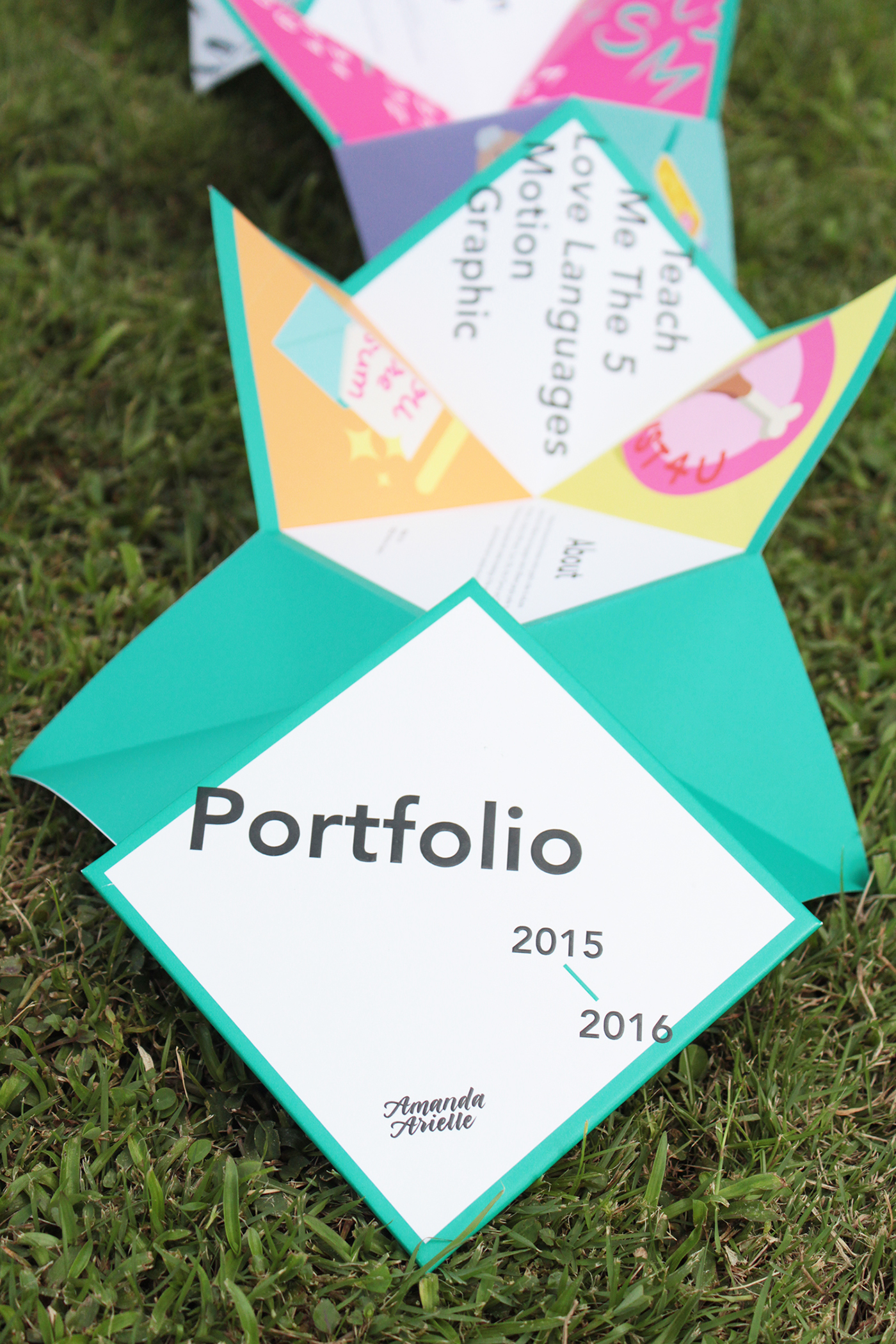publication design editorial design  portfolio book origami 