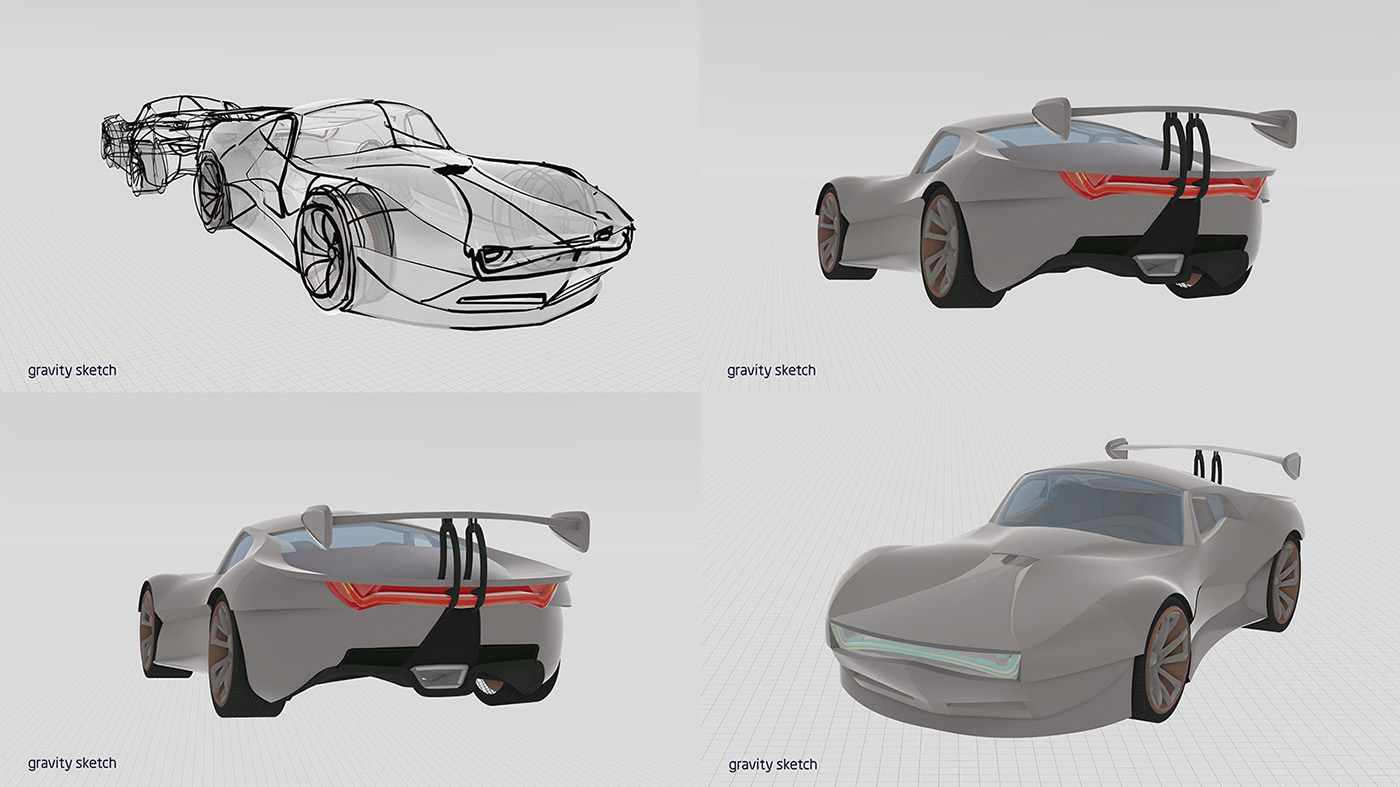 automotive   conceptcar vr Virtual reality Oculus gravity sketch keyshot