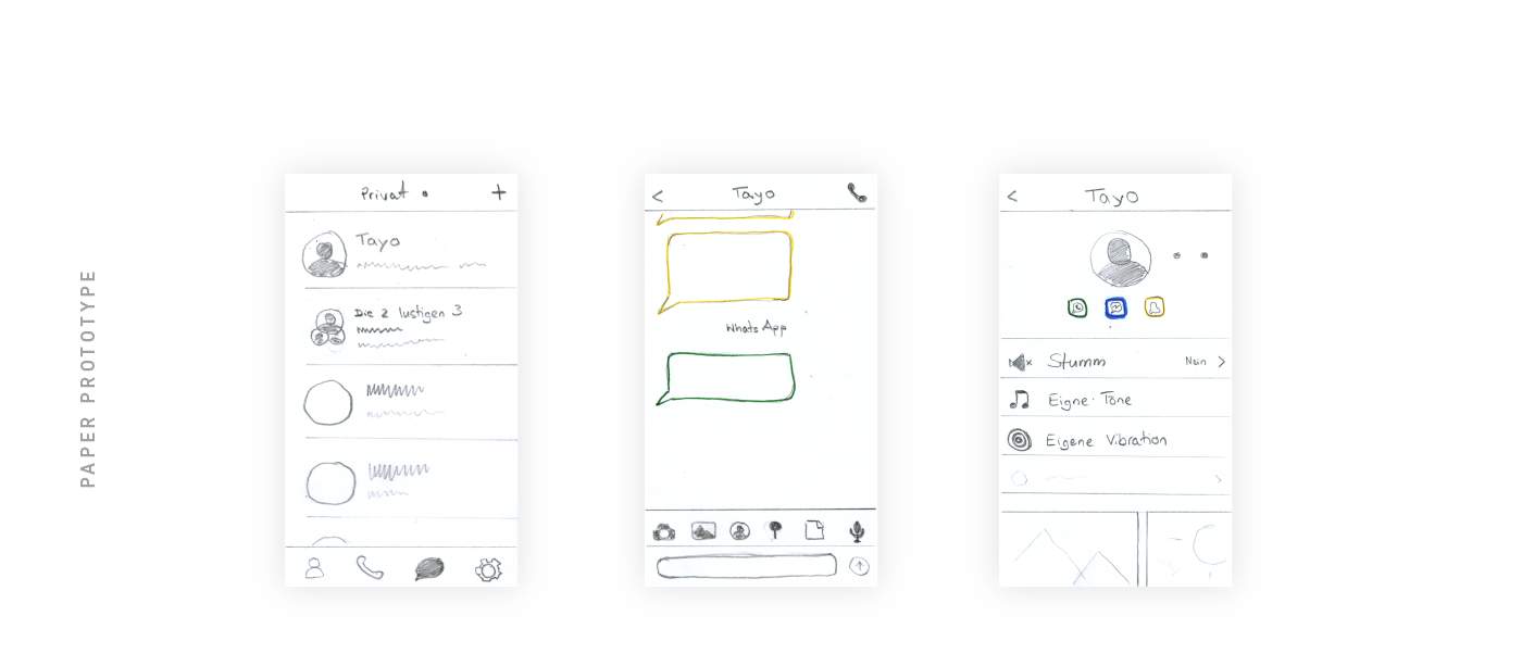 messenger ux UI Focus mute Chat messages app concept