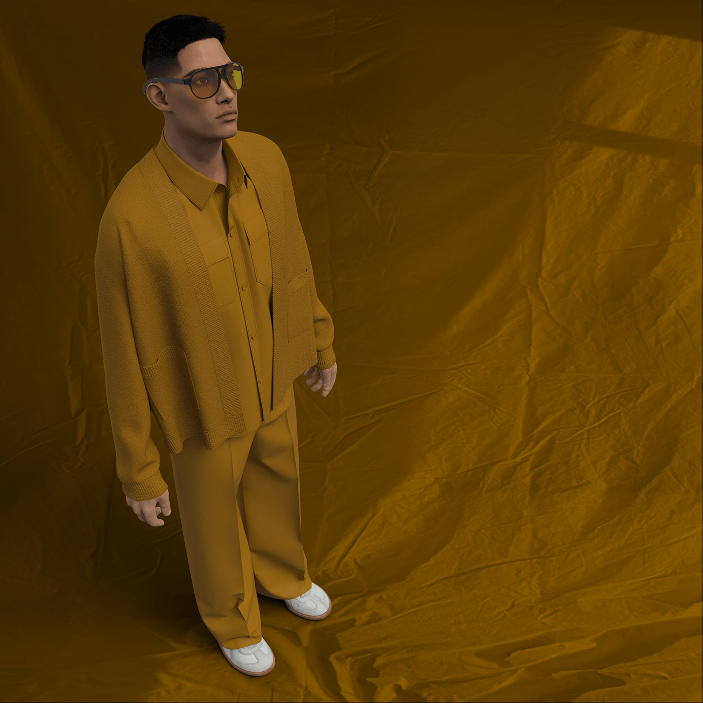Clo3d virtual fashion 3D Clothing digital fashion 3d design Render