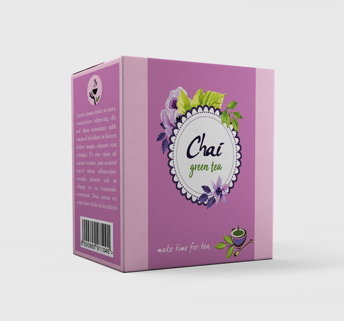 Greentea chai green tea Packaging design drinking