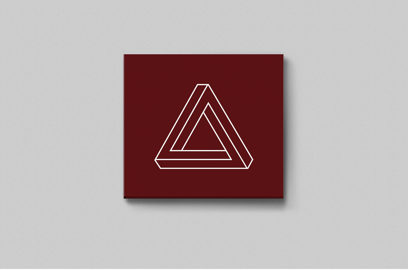 minimal red triangle irrational geometry mechanics band Trip-hop editorial Pack digifile compact cover Album