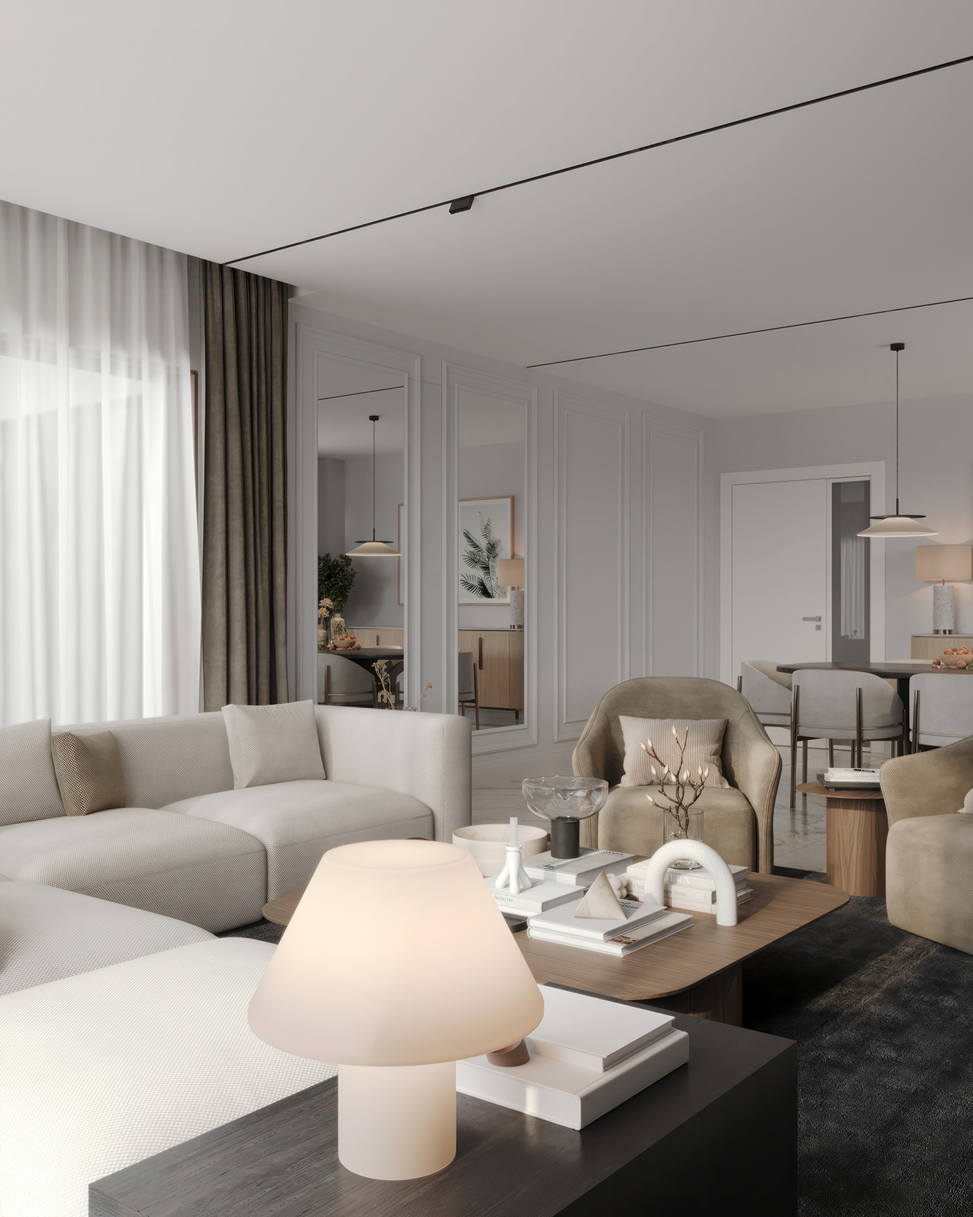 livingroom interior design  visualization modern architecture interiordesign 3dsmax Render corona livingroomdesign