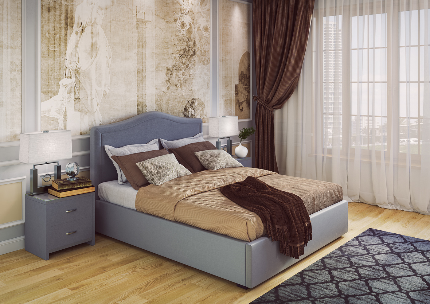 3d modeling 3D model bed bedroom design interior 3d artisr 3d generalist 3D Visualization