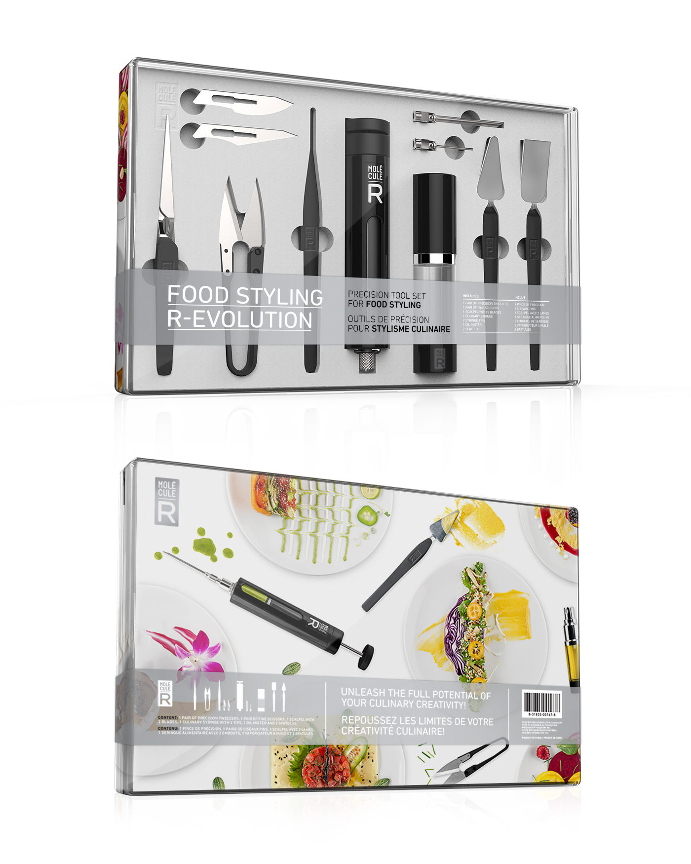 molecular gastronomy cuisine box shape Form structural design Food  kit Mixology