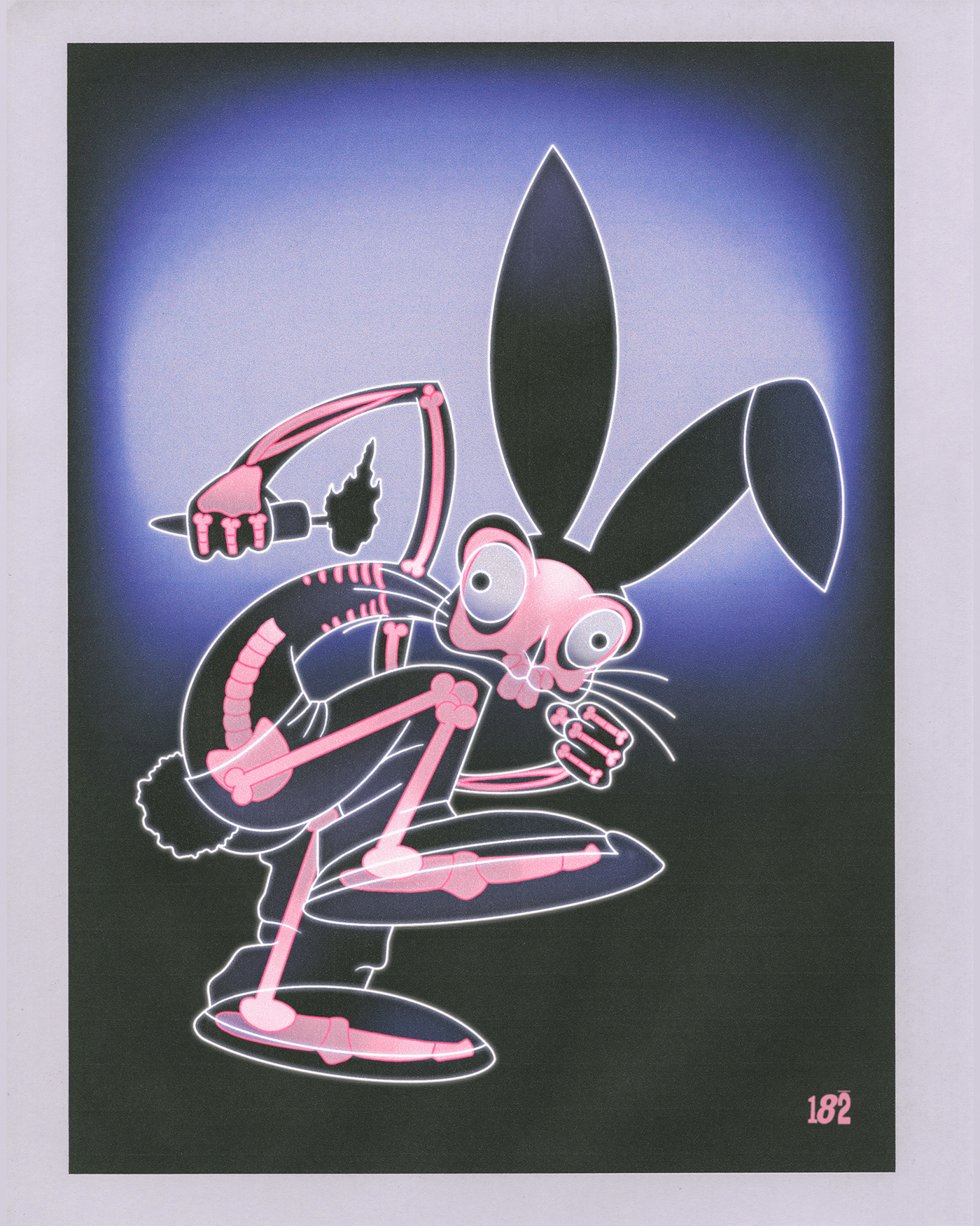 Blink 182 cartoon Digital Art  artwork Drawing  Character design  painting   digital illustration art rabit