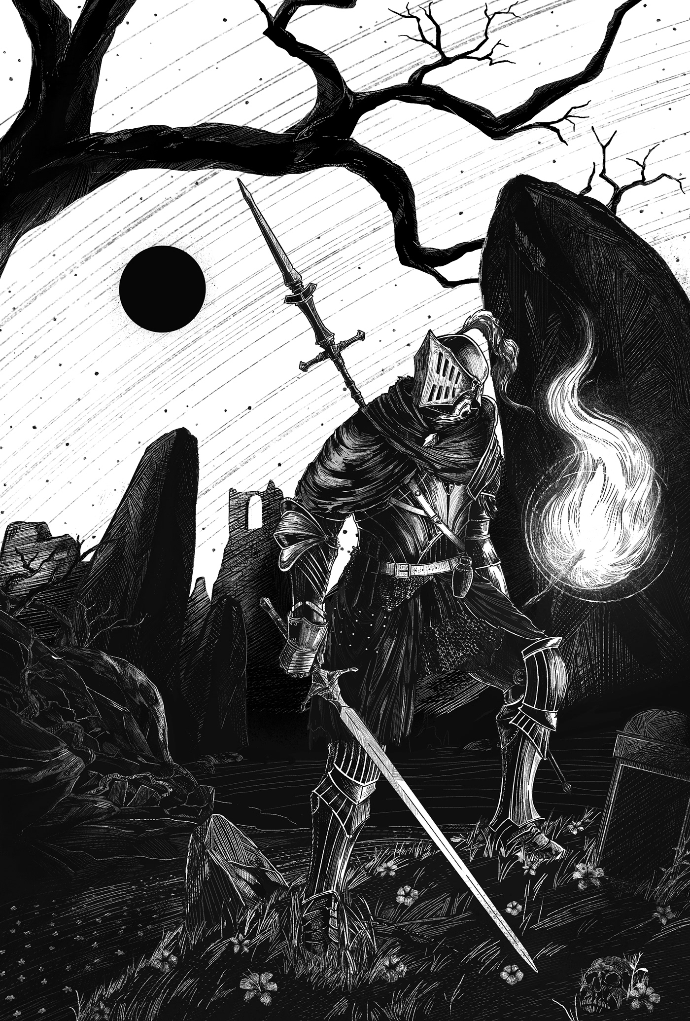 ink knight Armor grave fantasy From Software dark souls Bloodborne demon souls leyend