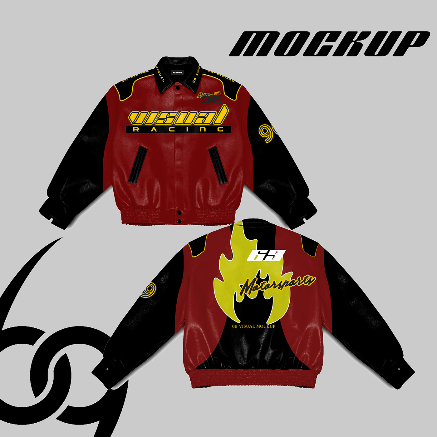 Mockup Mockup Apparel apparel psd Racing jackets