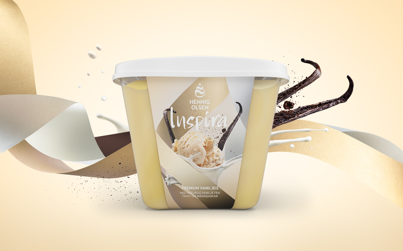 Hennig Olsen splash taste Food  Packaging paper chocolate vanilla ice cream liquorice
