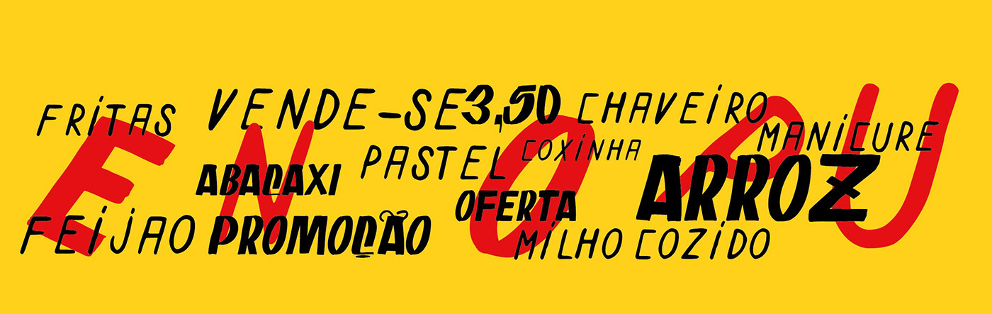 fanzine tipografia Brasil Fonte Vernacular graphic design  ilustration