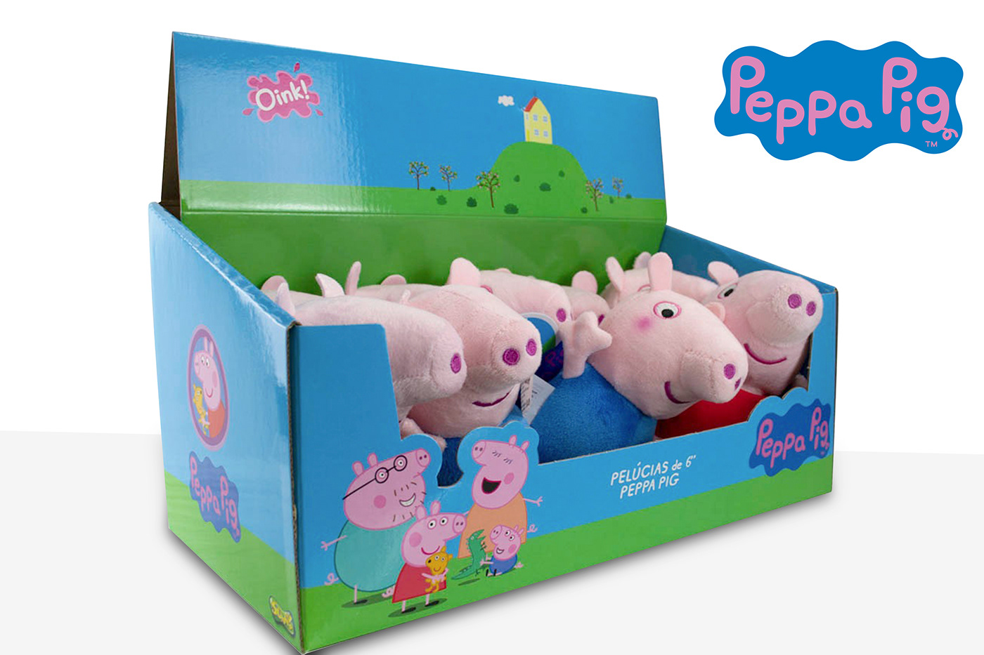 display design Mockup Peppa Pig plush toy