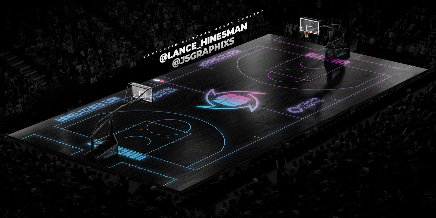 basketball Blizzard branding  NBA Nike vancouver