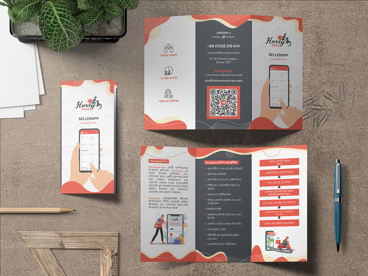 bifold brand identity brochure business design Ecommerce social media tri-fold trifold trifold brochure