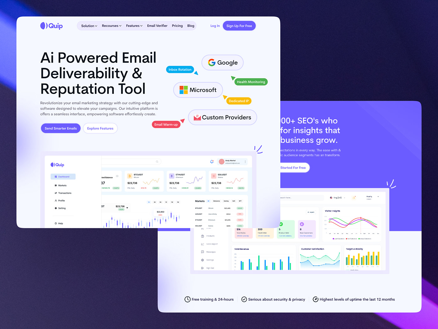Email Marketing Software Landing Page