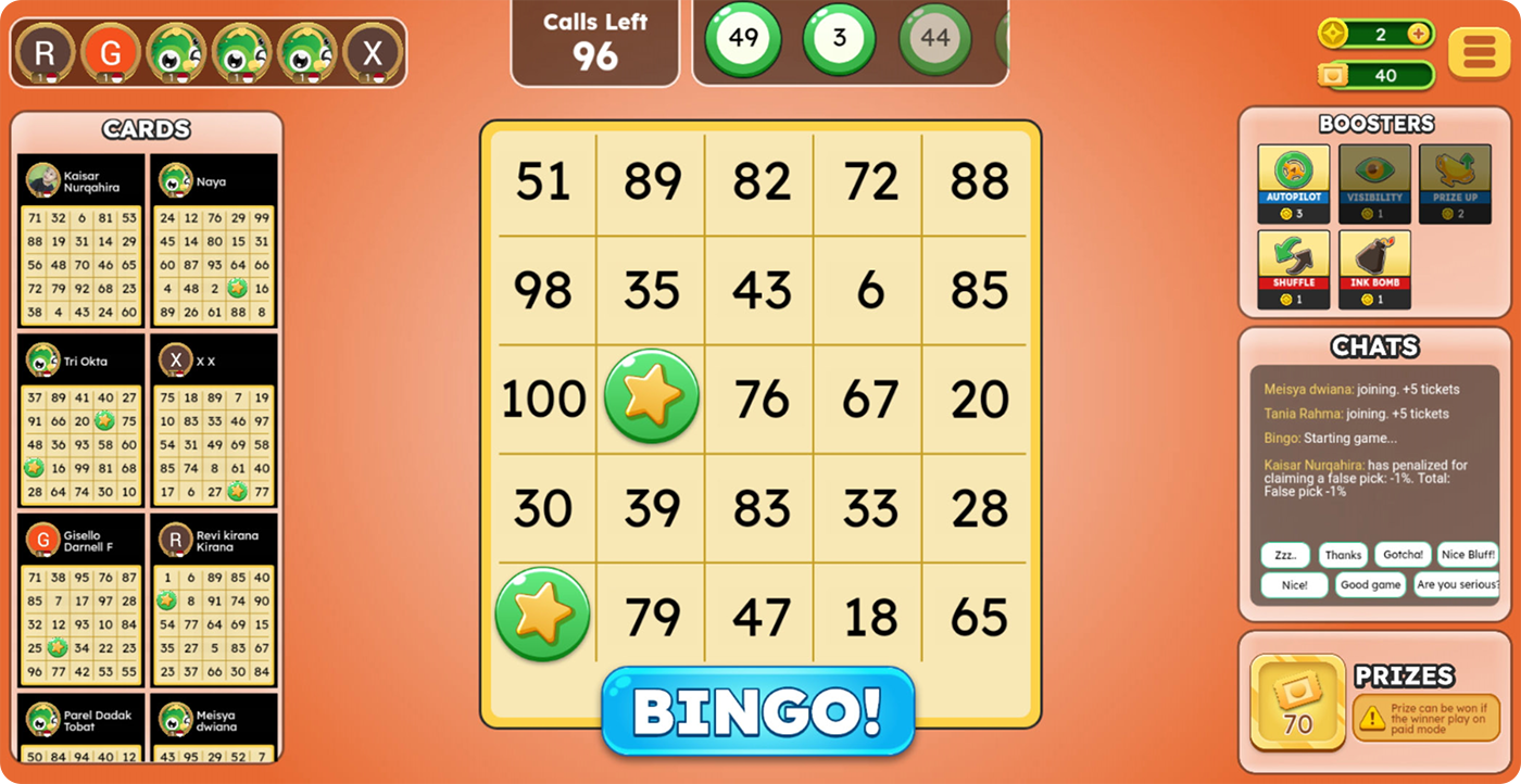 bingo game game ui mobile UI/UX user interface vector