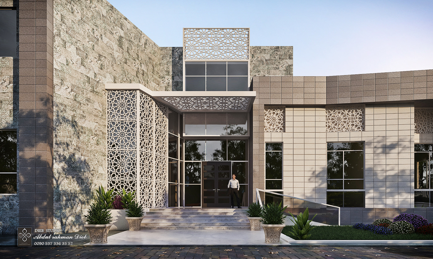 Contemporary villa with islamic touch