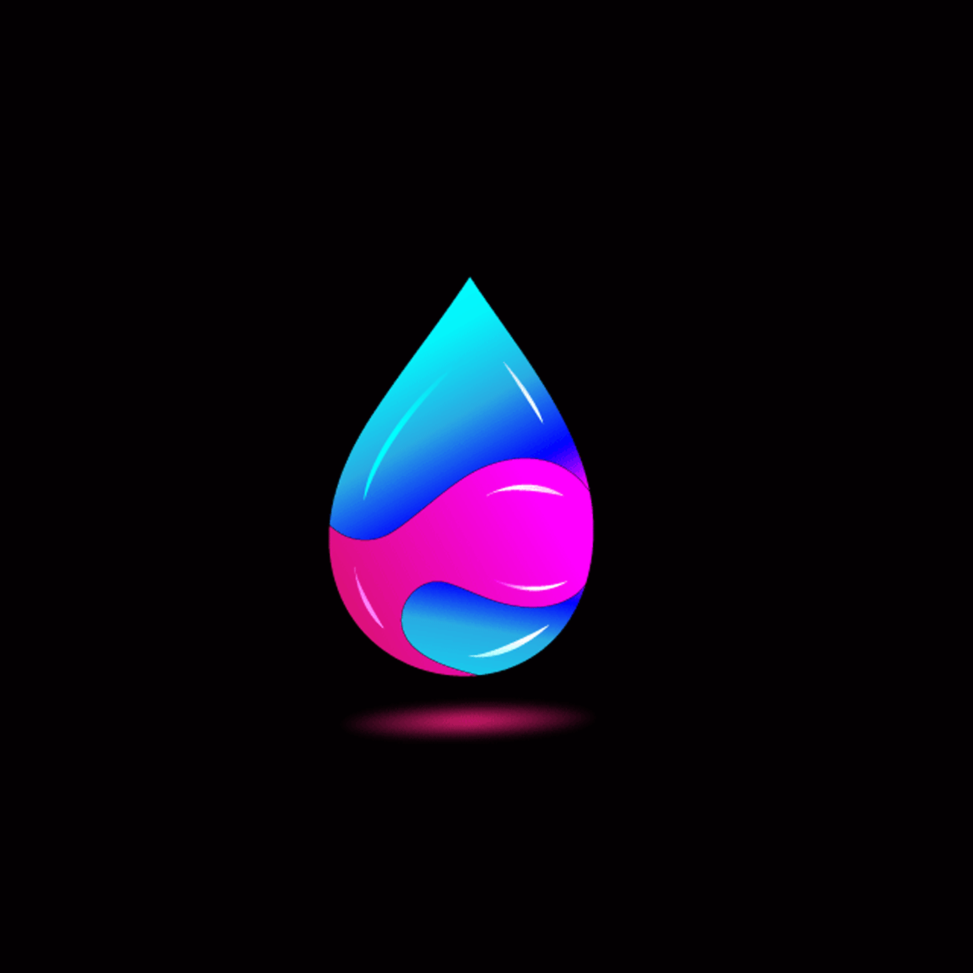 drop logo water drop logo logo 3d logo graphic design  Logo Design