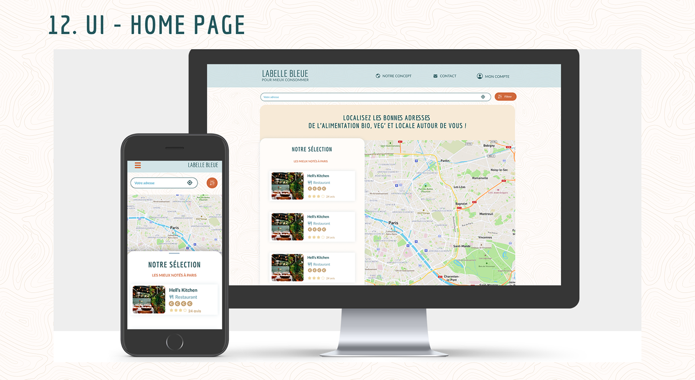 bar design desktop Grocery mobile Responsive restaurant UI Website
