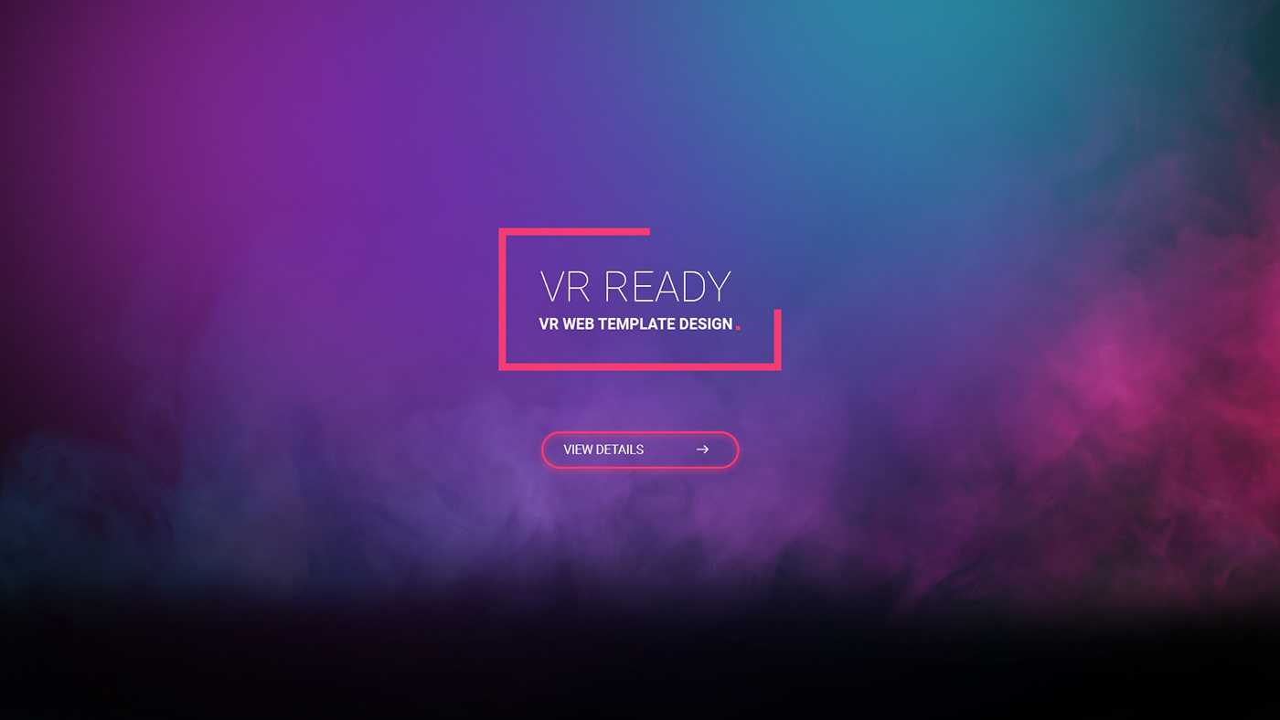 vr virtual reality Technology landing page gradient web desing black video best