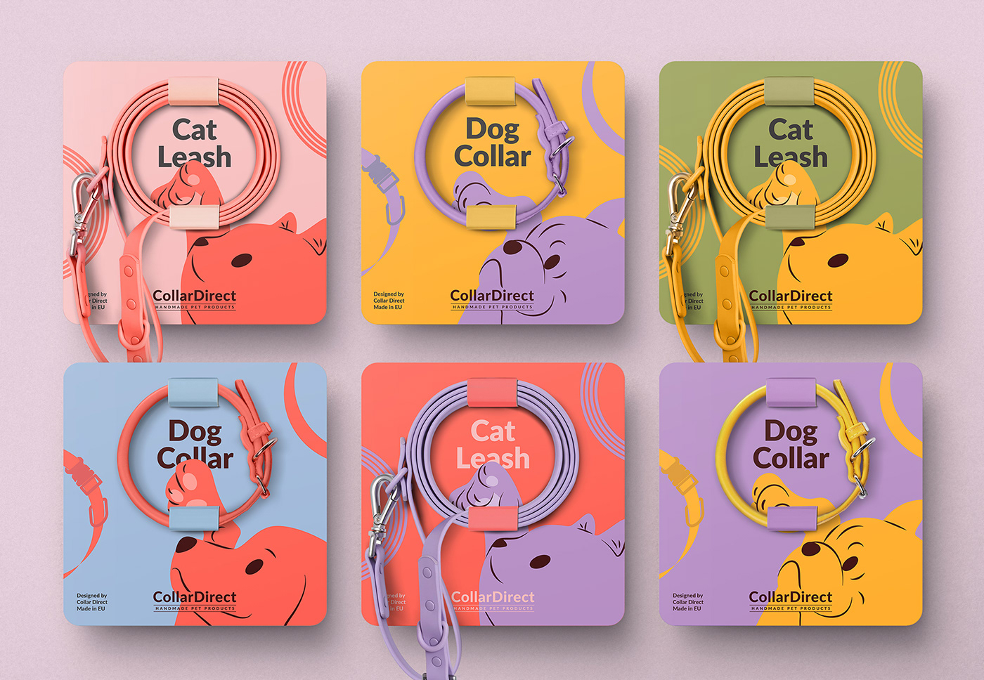 Pet pets animals cute Digital Art  cartoon ILLUSTRATION  adobe illustrator collar pet supplies